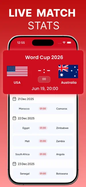Huba Football - Live Score Hub iPhone screenshot 1