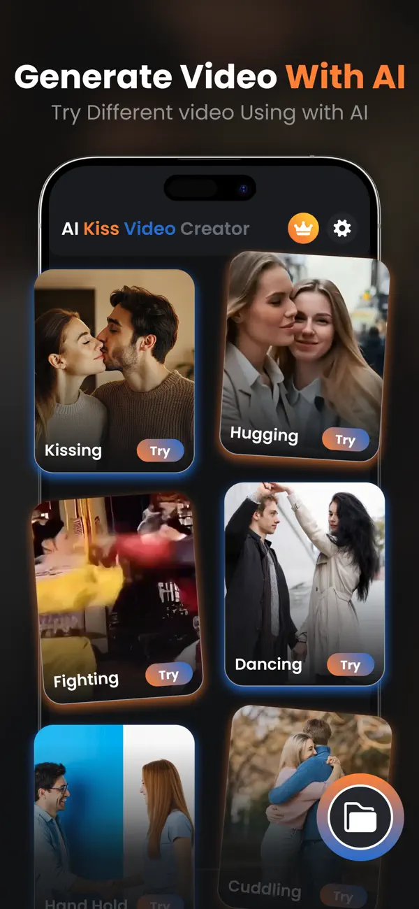 Screenshot #3 pour AI Kissing Video Generator