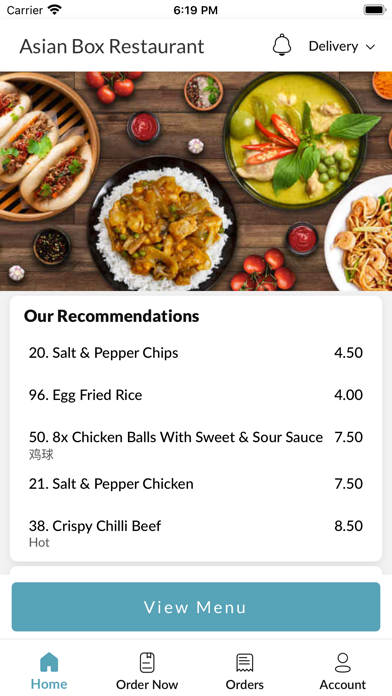 Asian Box Restaurant Screenshot