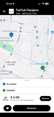 TukTuk Pasajero screenshot