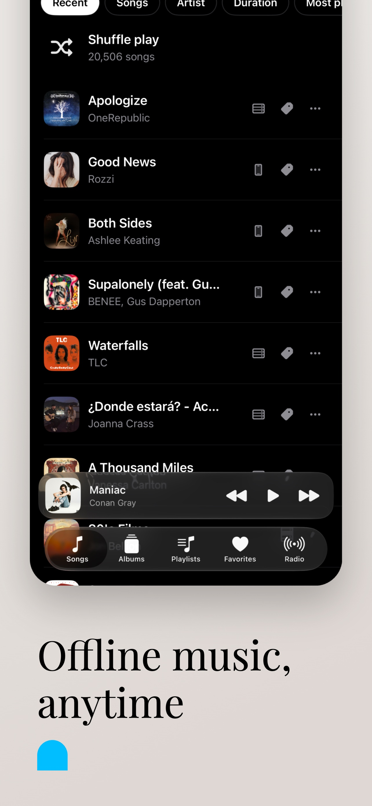 BlueMusic: Music & Radio screenshot 4