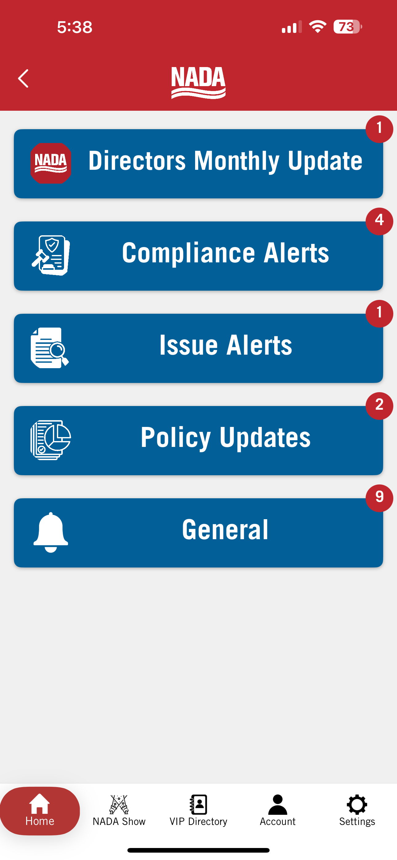 NADA – Official Mobile App