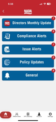 NADA – Official Mobile App Screenshot 6 of 6