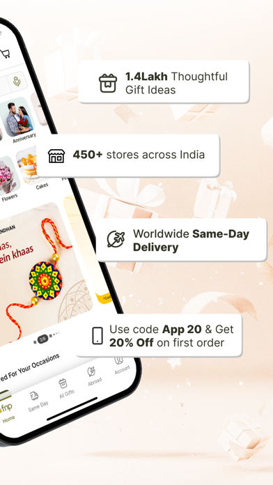 Screenshot #2 pour FNP: Gifts, Flowers, Cakes App