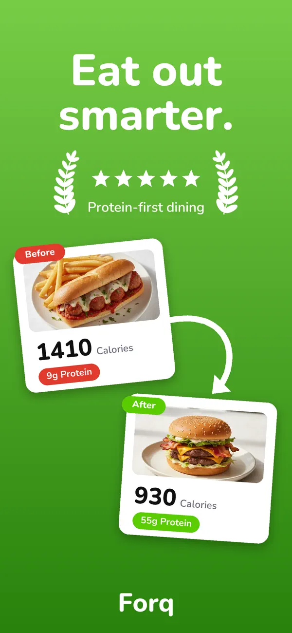 Screenshot #1 pour Forq: Eat Out Smart