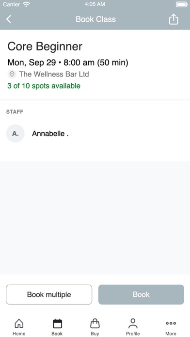 The Wellness Bar Pilates screenshot