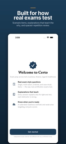 Certo: Certification Exam Prep Screenshot 6 of 6
