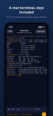 Easy SSH – Server Terminal Screenshot 2 of 5