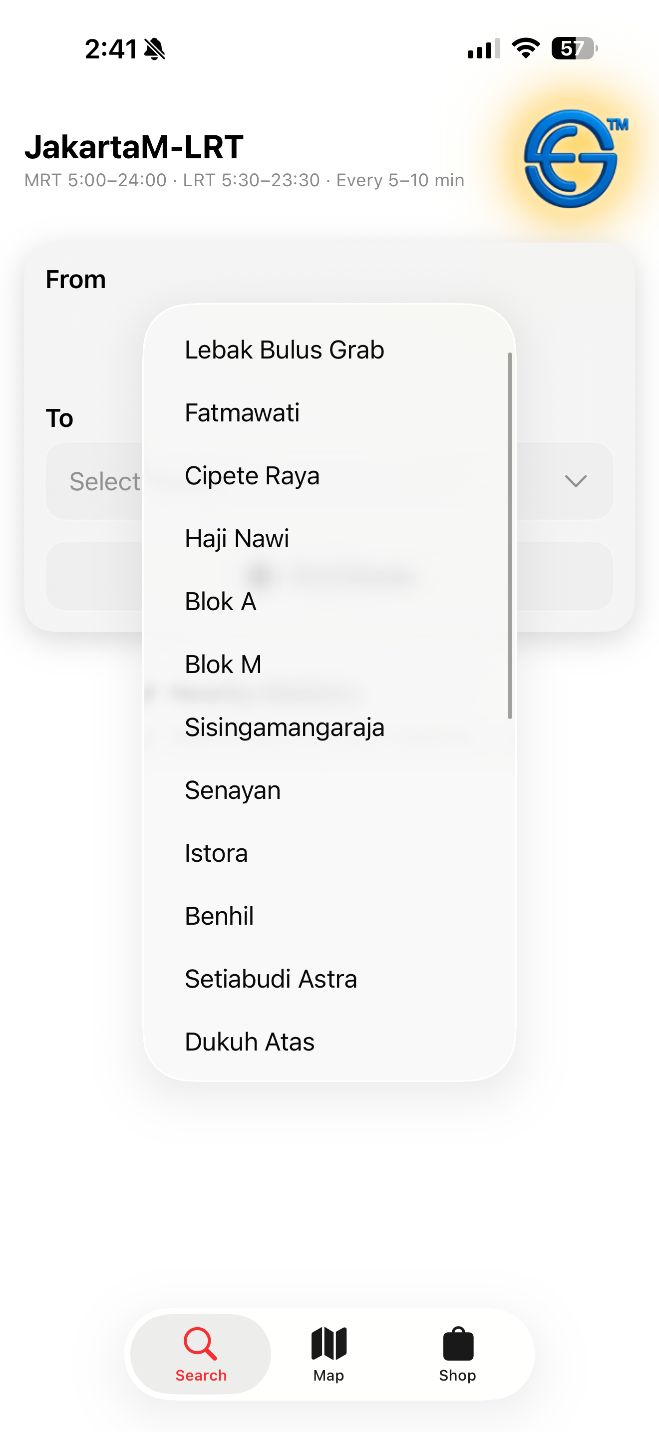 EGK JakartaM-LRT screenshot 7