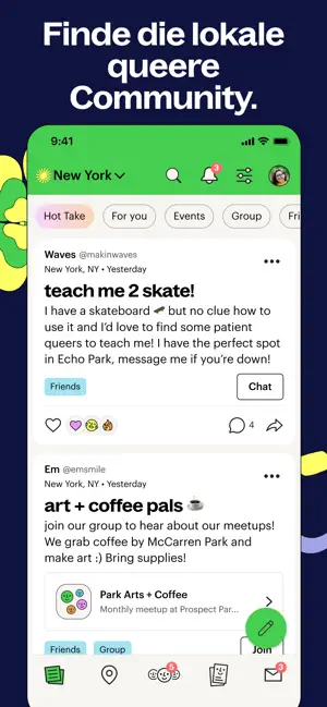 Lex: App für queere Menschen iPhone screenshot 3
