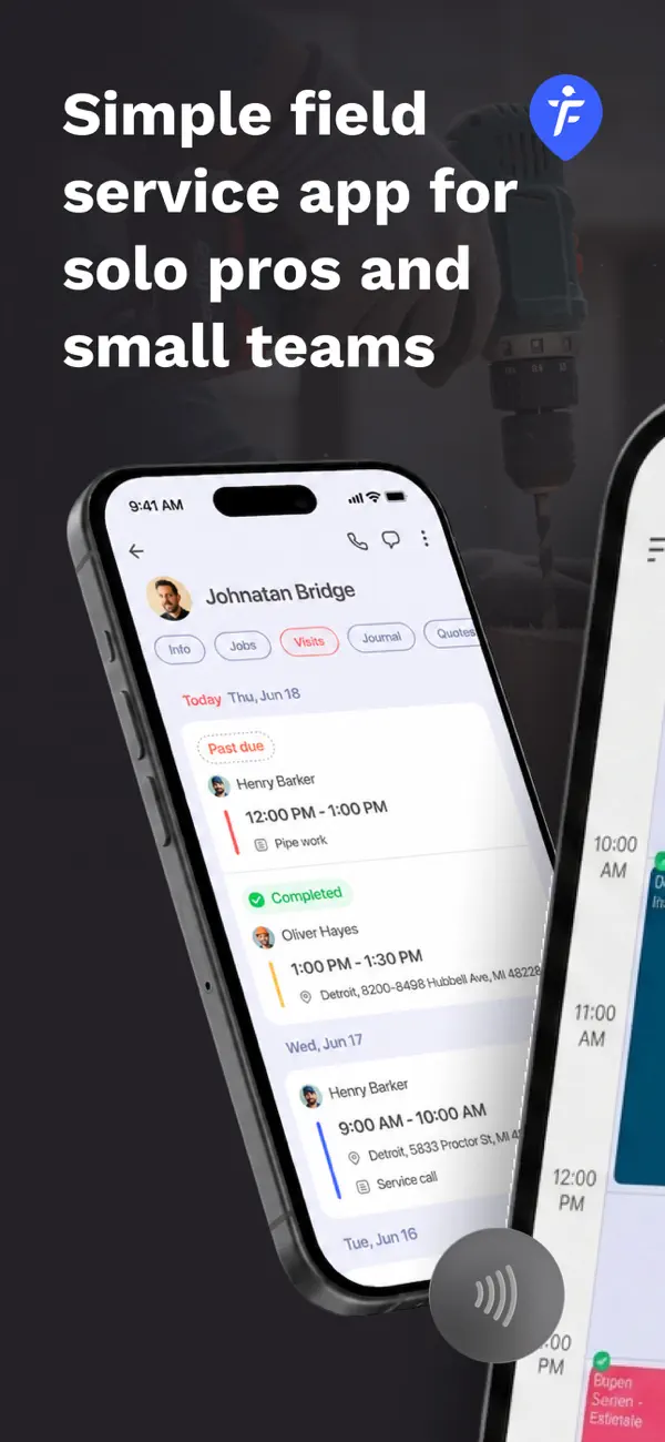 Screenshot #1 pour FieldVibe: Planning & Travaux