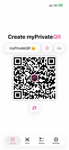 myPrivateQR screenshot