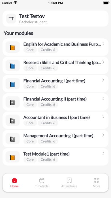 ISFT LMS Screenshot