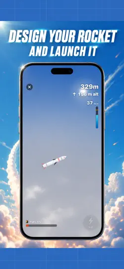 Captura de pantalla de Rocket Launch: Space Race en iPhone 1