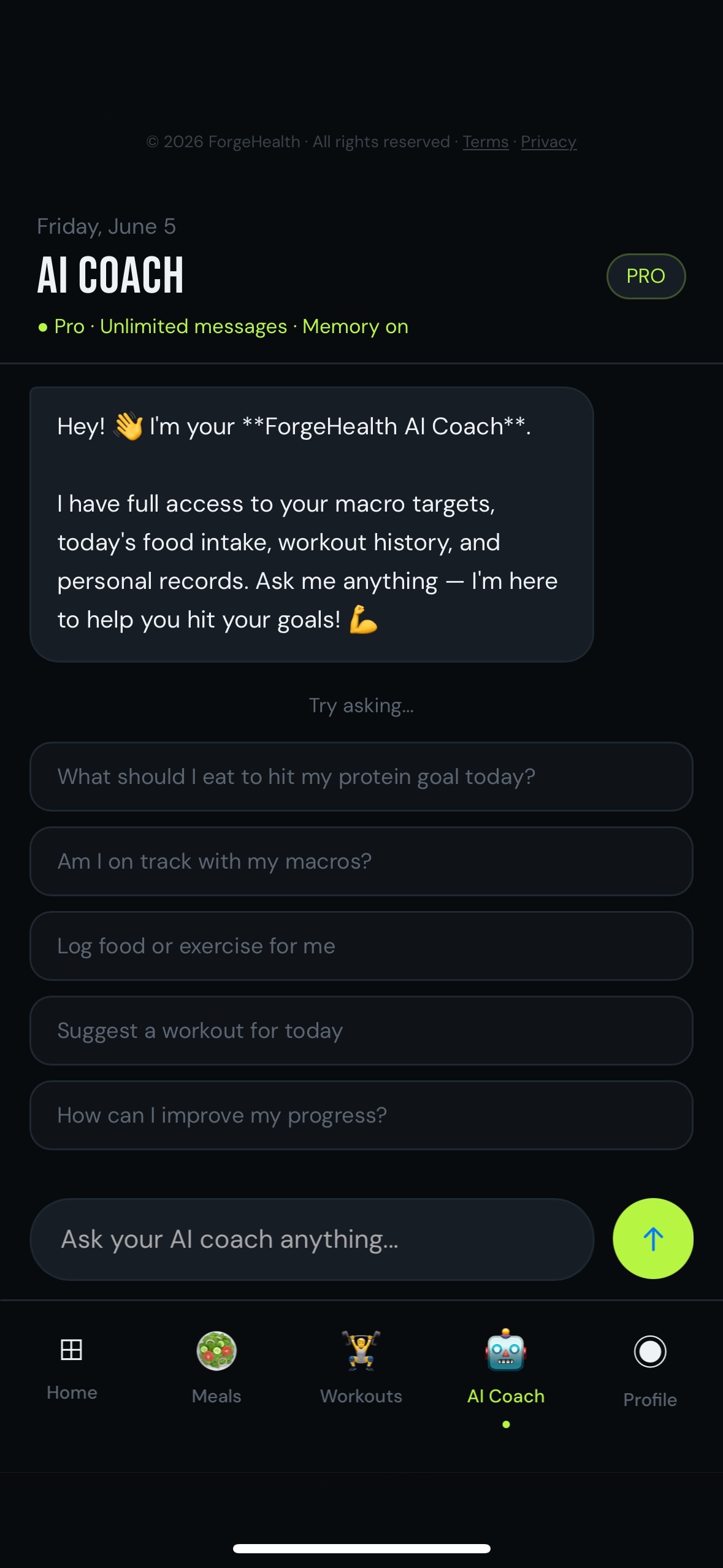 Screenshot 4 of ForgeHealth: Health & Fitness