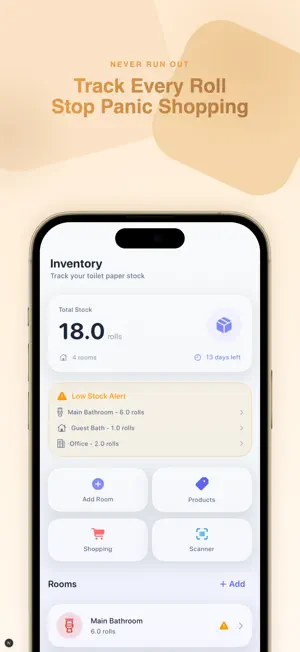Toilet Paper Inventory Tracker screenshot 1