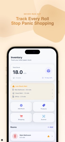 Toilet Paper Inventory Tracker Screenshot 1 of 10
