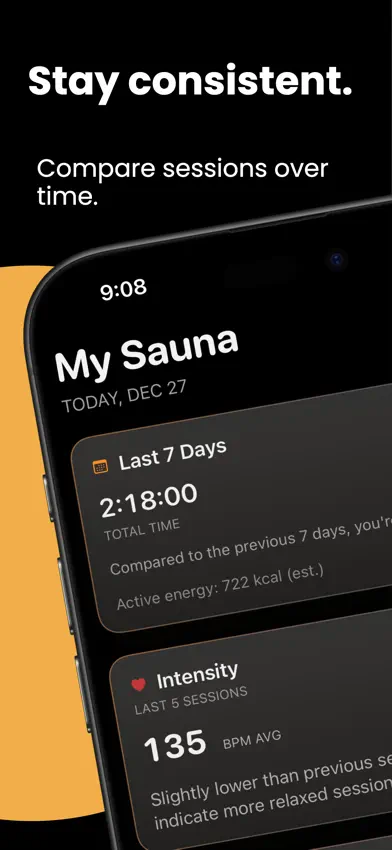 SaunaPulse screenshot 1