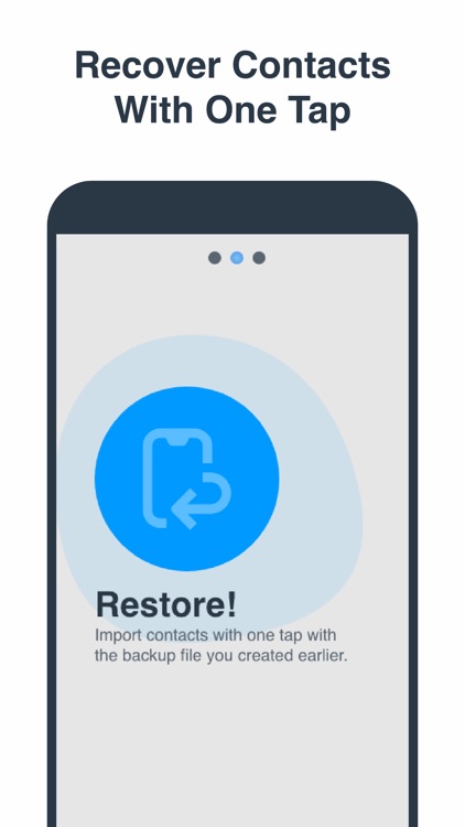 Restore My Contacts: Backup