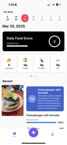 Foodscore Nutrition Tracker Screenshot 1 of 2