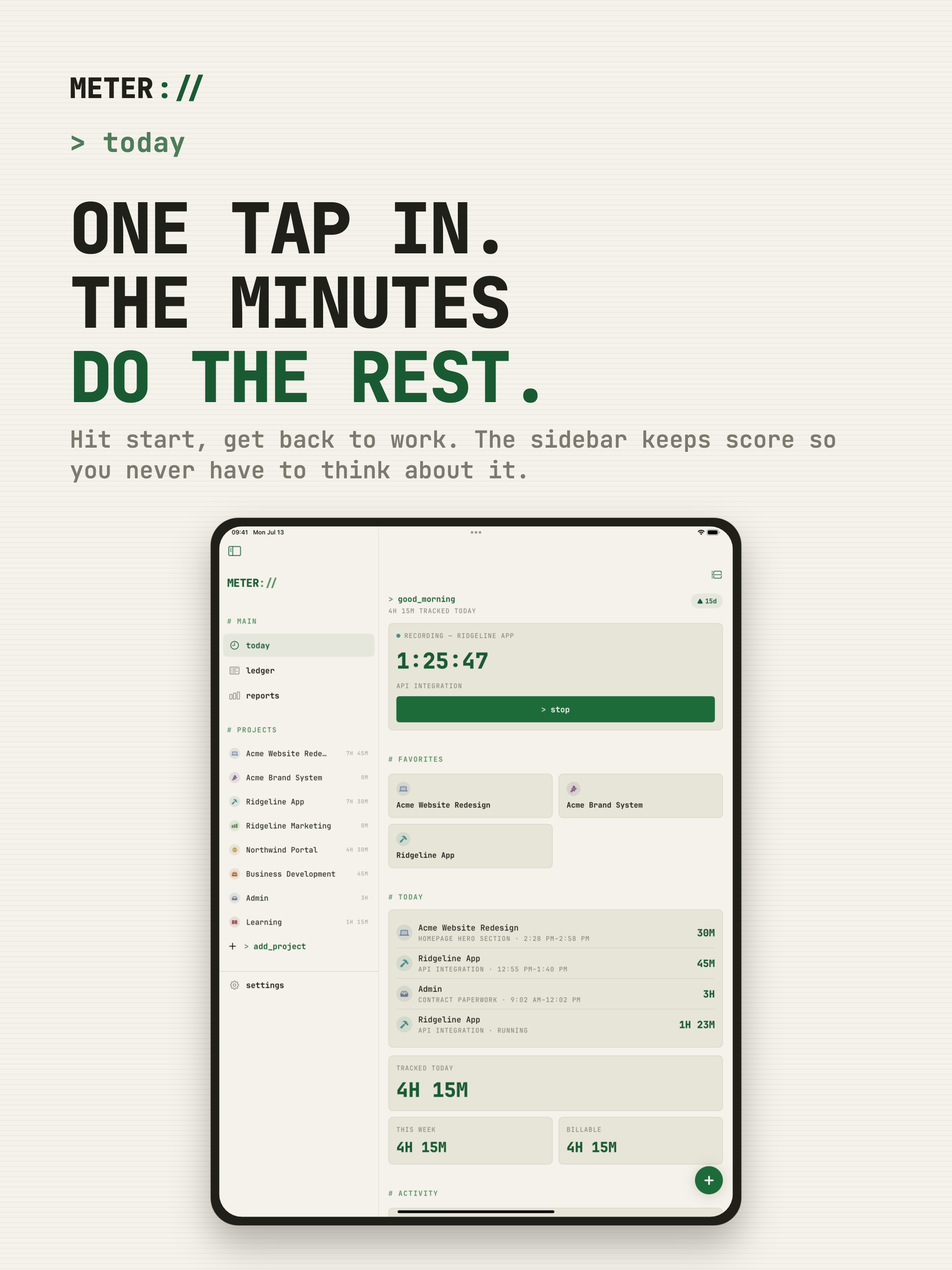 Time Tracker Timesheet : METER screenshot 11
