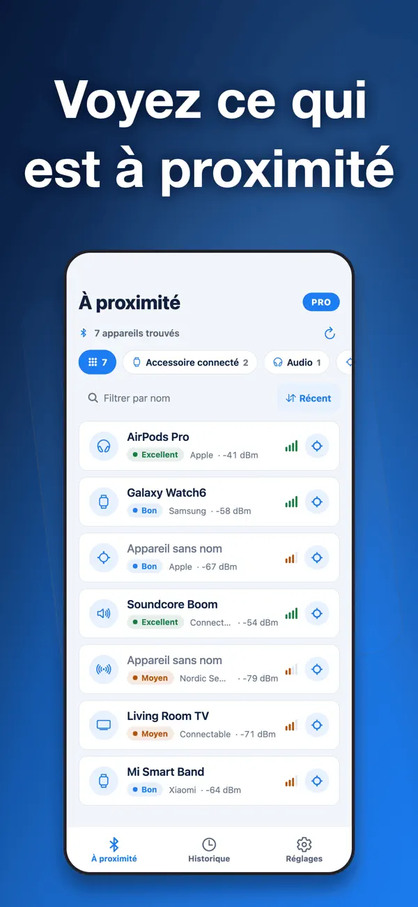 Screenshot #2 pour Bluetooth Scanner・Traceur