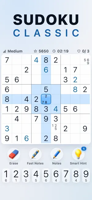 Sudoku No Pop-up Ads screenshot 1