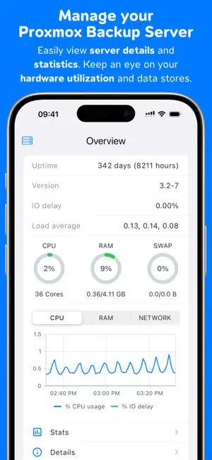 ProxMate Backup iPhone screenshot 1