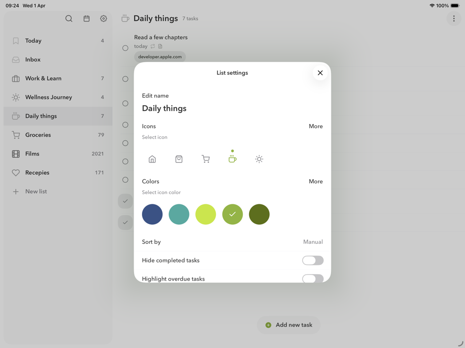 #5. Mindlist — To Do List & Tasks (iOS) di: Nova Ocean