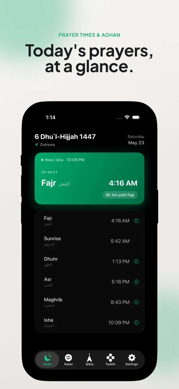Screenshot #1 pour Ar-Rayyan: Heures de Prière