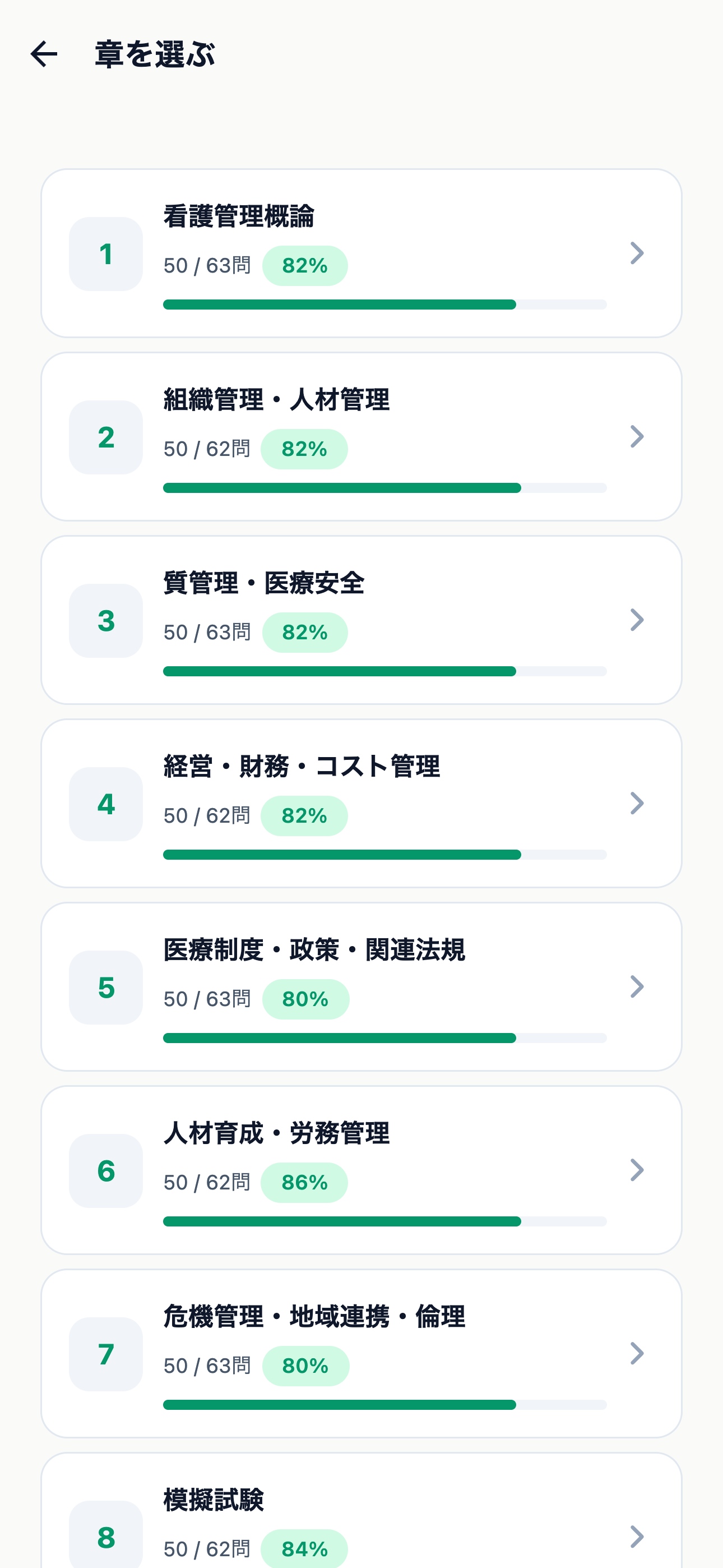 認定看護管理者対策 500問 screenshot 2