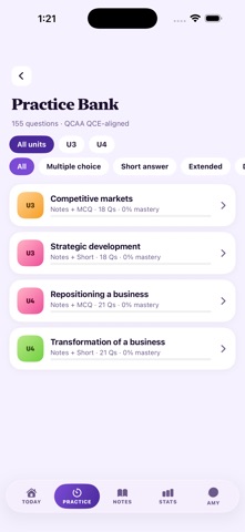QCAA Study Business iPhone screenshot