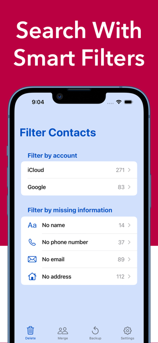 Delete Contacts Pro. Screenshot 6 of 6