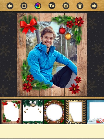 Christmas, New Year frames iPad screenshot