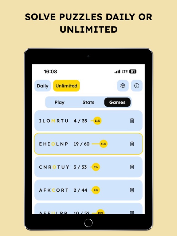 SpellBee: Spelling Puzzle iPad screenshot