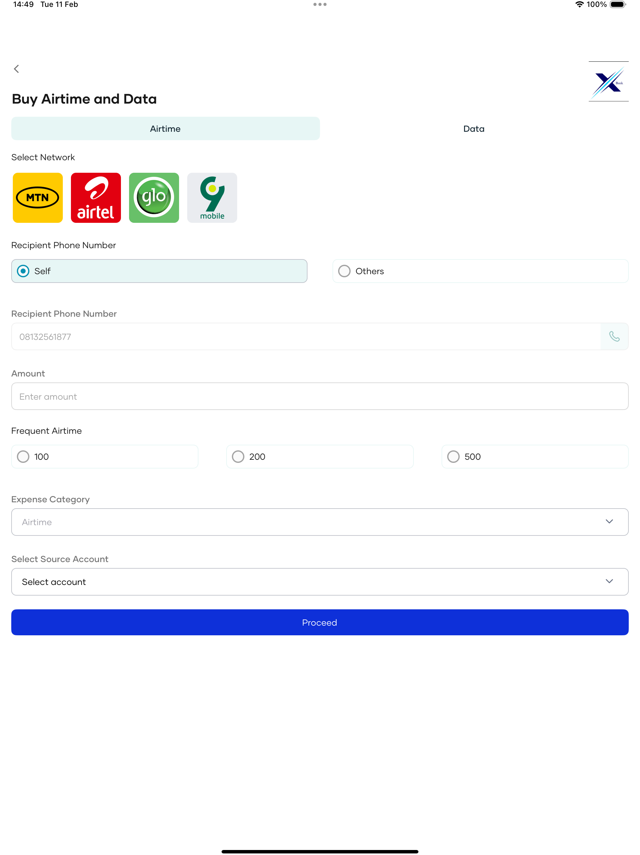 X-Bank Mobile banking