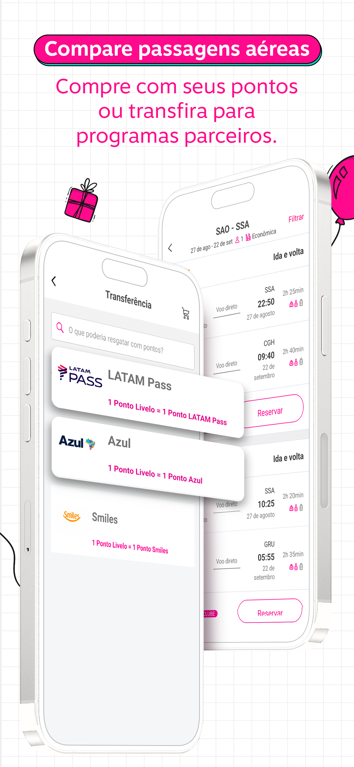 Livelo: juntar e trocar pontos