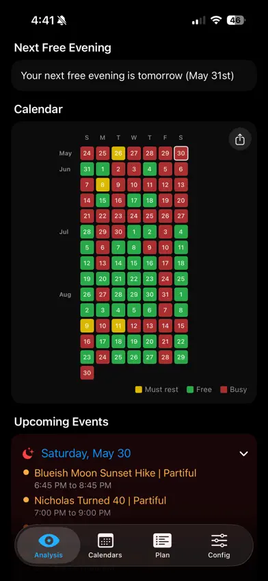 Freevening screenshot 1