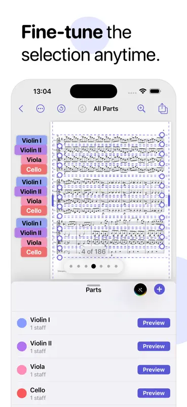 Partifier: extract score parts screenshot 3 of 7