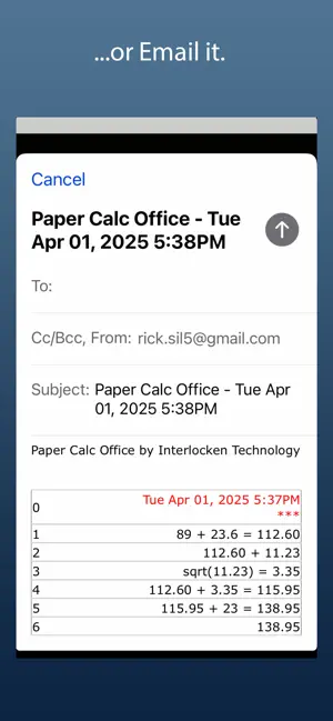 Paper Calc Office screenshot 3