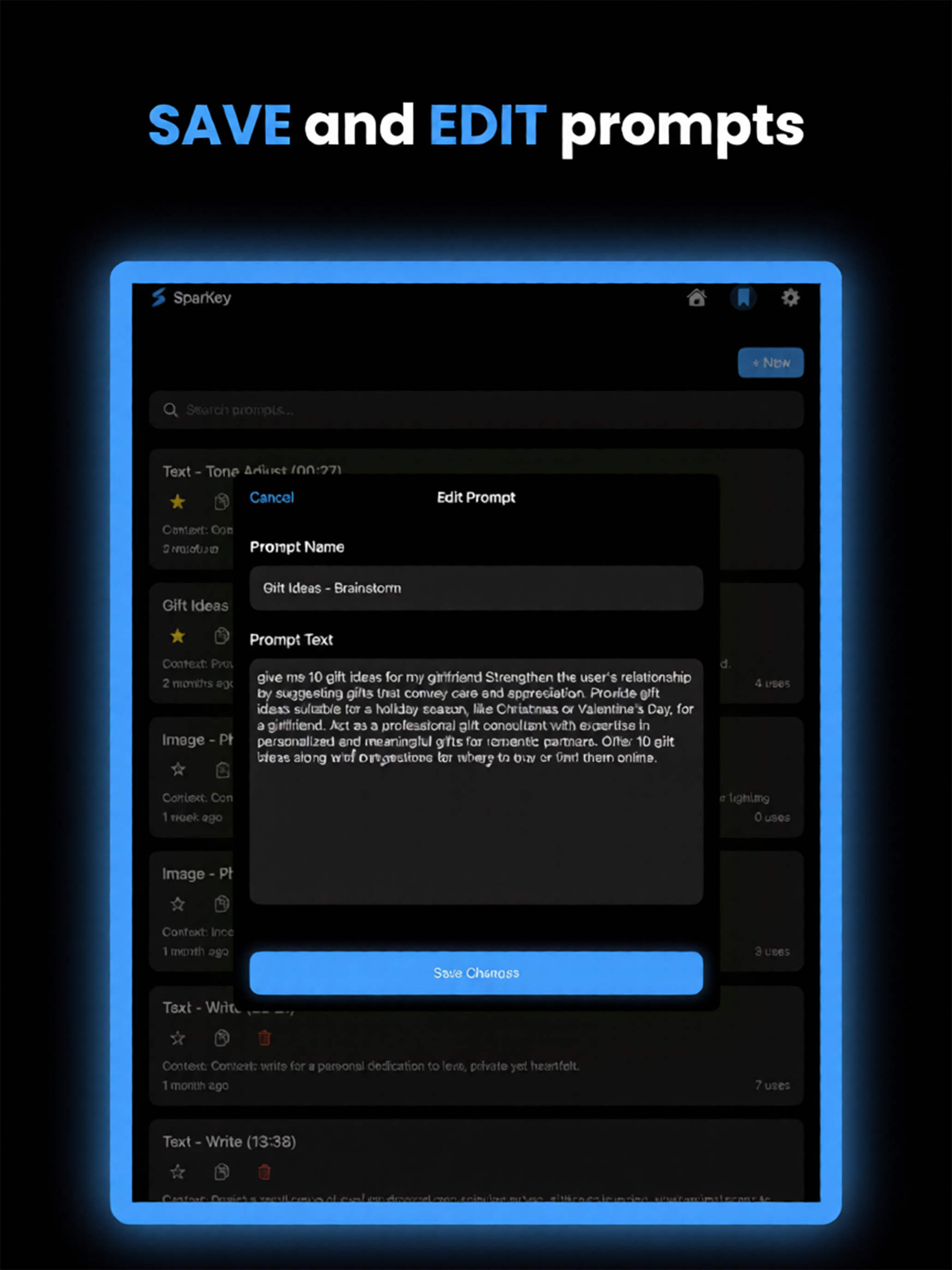 SparKey: Prompt Assistant