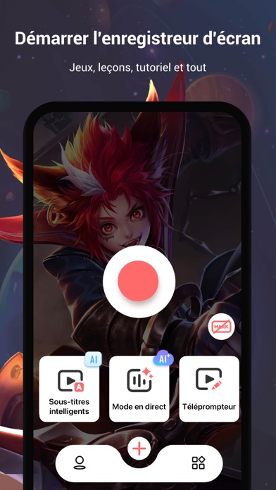 Screenshot #1 pour Enregistreur d'écran Vrecorder