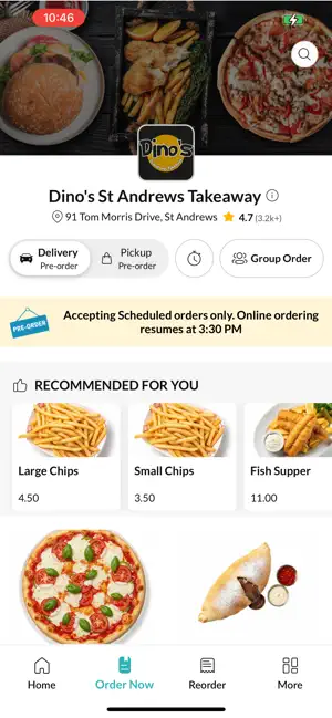 Dinos St Andrews Takeaway. screenshot 2