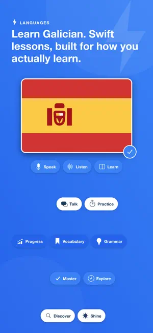Learn Galician - SwiftLingo screenshot 1
