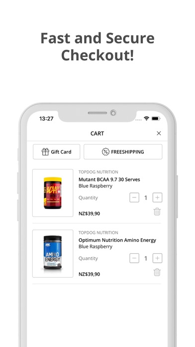 TopDog Nutrition Screenshot