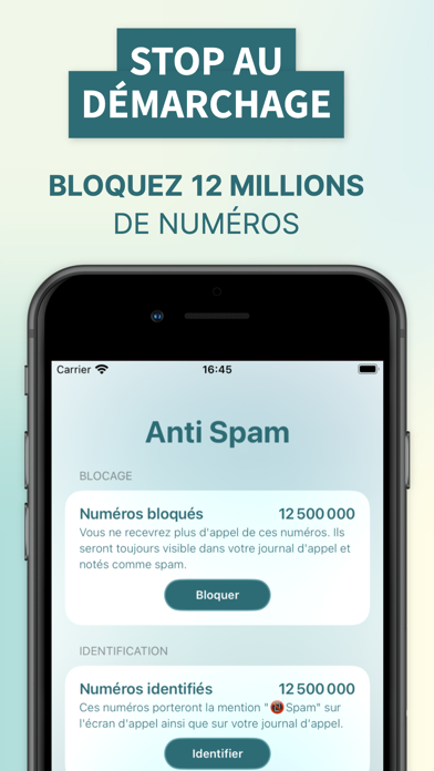 Screenshot #1 pour Anti spam - Bloqueur de numéro