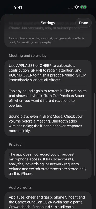 Meeting Soundboard screenshot 4 of 5