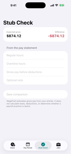 WageTrail screenshot 5
