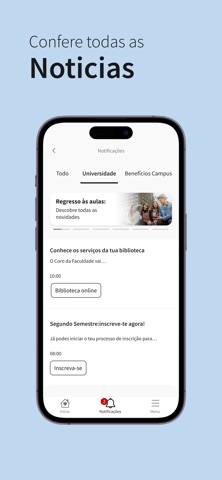 NOVA FCT Campus Digital iPhone screenshot