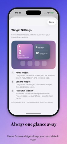 Daystreak: Countdown Widget Screenshot 4 of 6